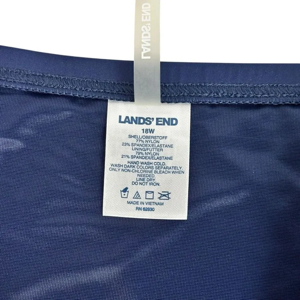 Lands End Ultra High Waisted Bottom size 18W Blue